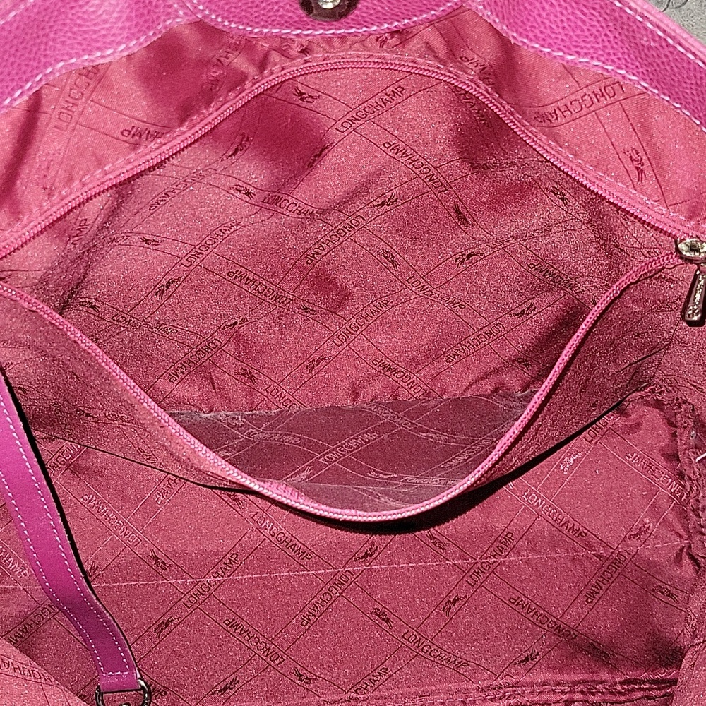 Longchamp Pink Pebbled Leather Tote - Picture 14 of 16